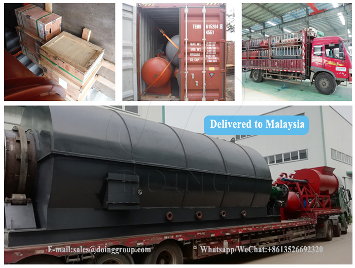 waste tyre pyrolysis to oil plant