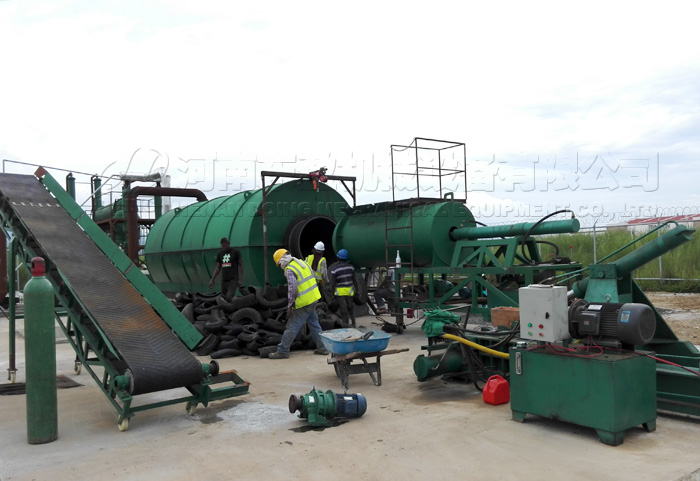 tyre recycling pyrolysis plant