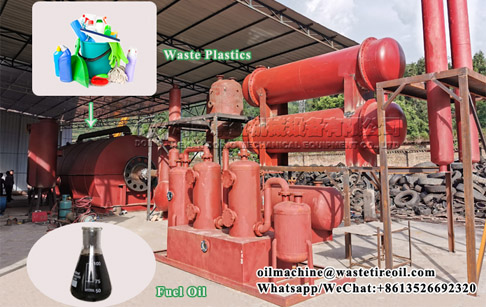 What catalyst is used in plastic pyrolysis plant?
