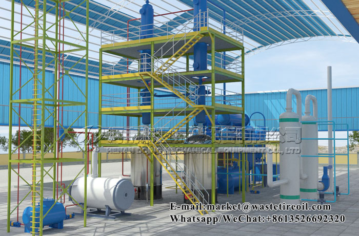 tyre oil distillation plant