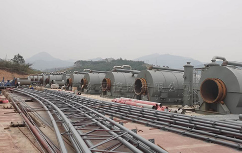 12 sets 12TPD tyre to fuel recycling plant project in Guangxi, China