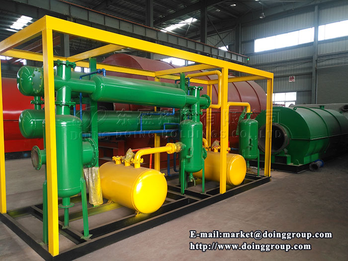 small waste tire pyrolysis plant