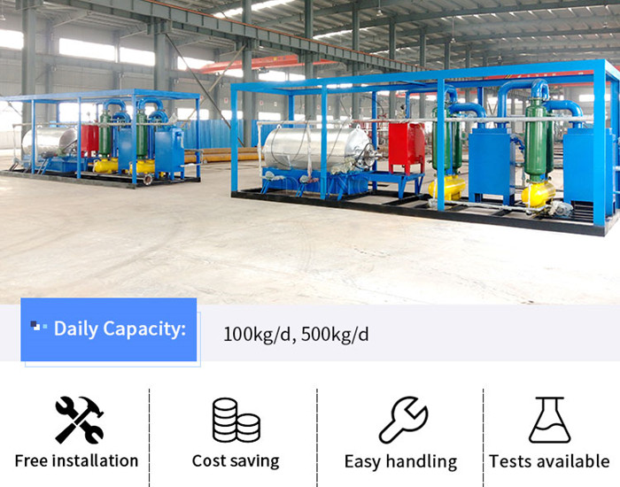 waste tyre to oil pyrolysis machine 