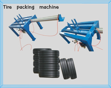 A US customer purchased a set of tire packing machine from Henan Doing Company