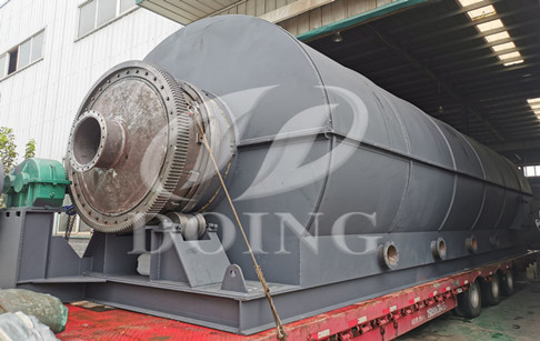 15TPD Semi-continuous waste tire pyrolysis plant was delivered from DOING Factory