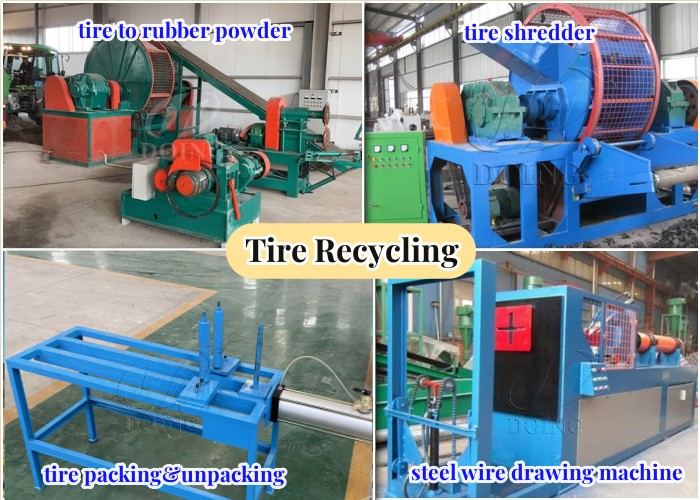waste tire recycling machines for sale