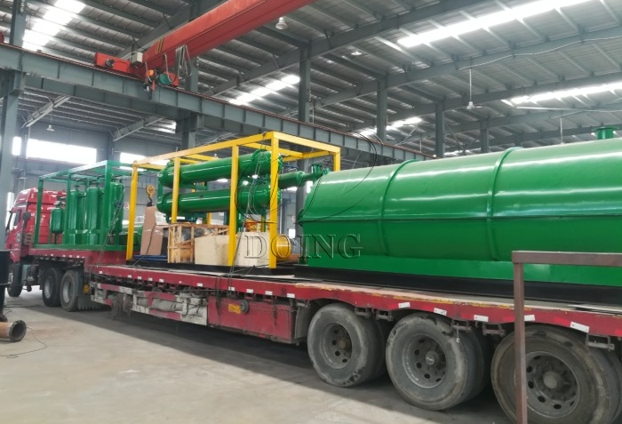 skid-mounted modular pyrolysis plant