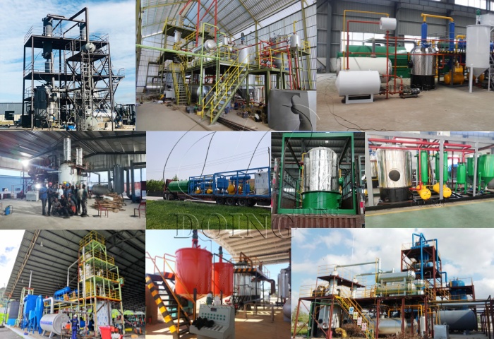 Projects display of DOING waste oil recycling plants