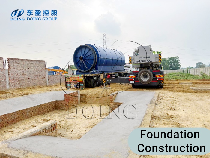 DOING waste tire pyrolysis production line