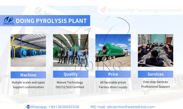 DOING waste plastic pyrolysis plant