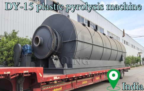DOING 15T plastic pyrolysis plant delivered to India