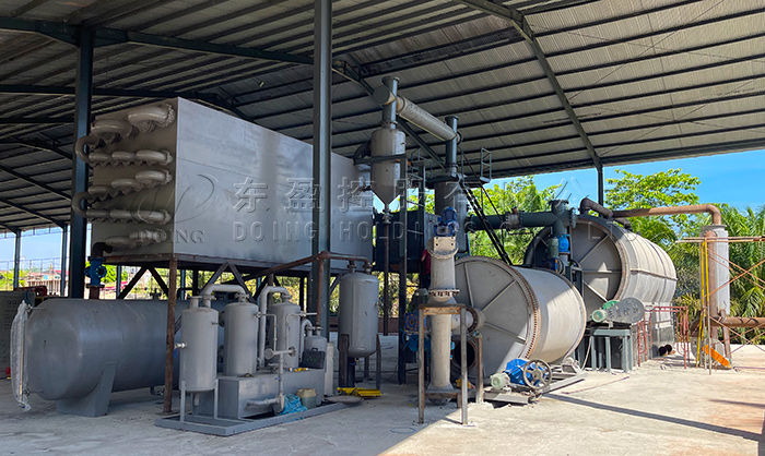 DOING semi-continuous waste tire pyrolysis machine
