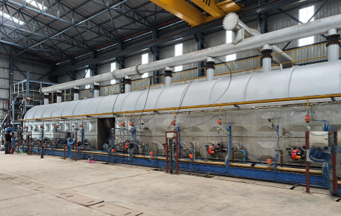 Installation of DOING 50 TPD automatic continuous tyre pyrolysis machine in India