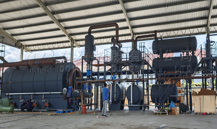 DOING tank cleaning sludge pyrolysis equipment