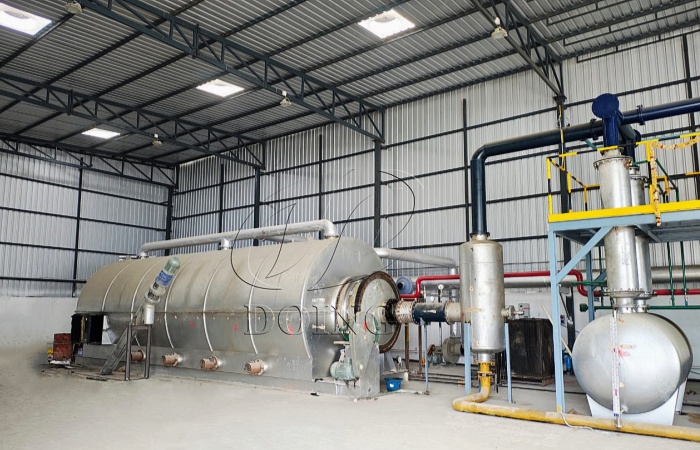 DOING XLPE plastic waste recycling pyrolysis plant