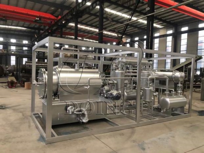 Small scale plastic pyrolysis machine for testing