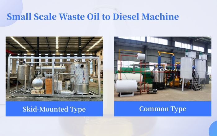 small scale engine oil recycling machine