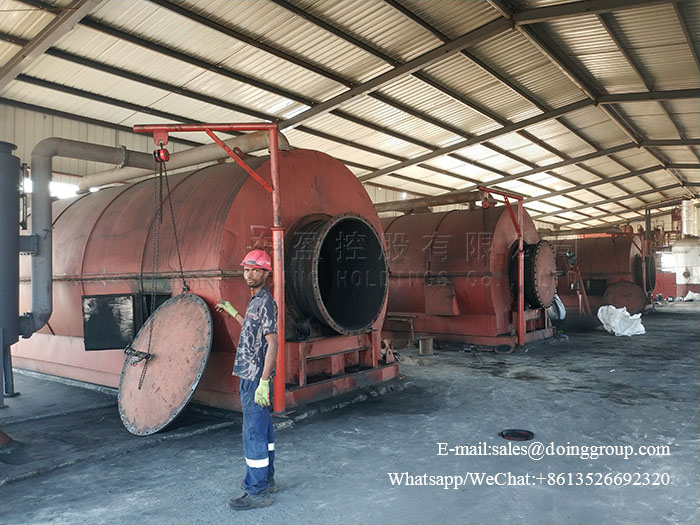 tyre pyrolysis plant