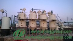 Machine to recycle motor oil into diesel plant