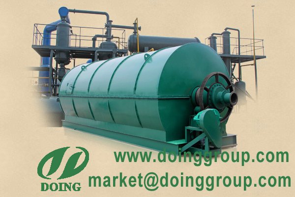What capacity of waste tyre pyrolysis plant DOING company supply?