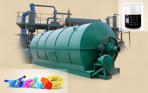 waste plastic to oil recycling plant