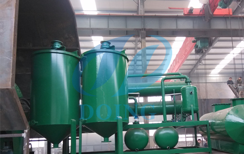 waste crude oil refining plant