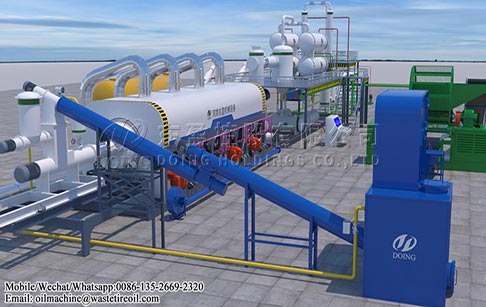 What is the price of waste tire pyrolysis plant?