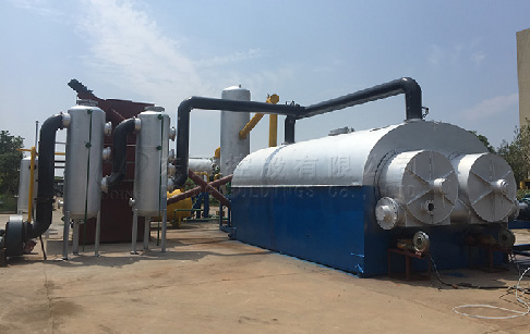 What are the important components of waste tire pyrolysis plant?