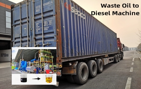 14TPD waste oil to diesel recycling machine was smoothly delivered from DOING